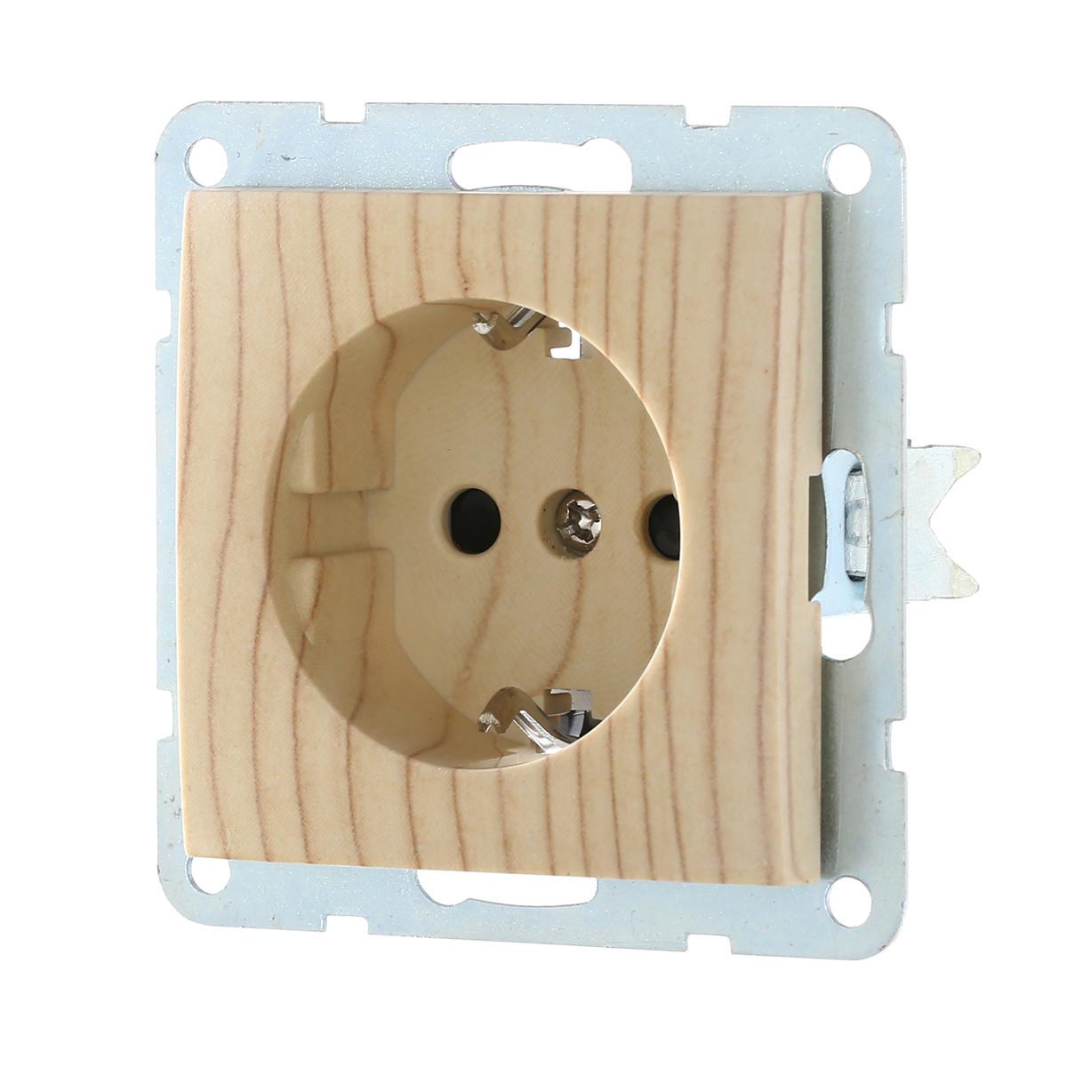 фото розетка lk studio с з/к, со шторками (сосна) lk60 863225-1 | 220svet.ru