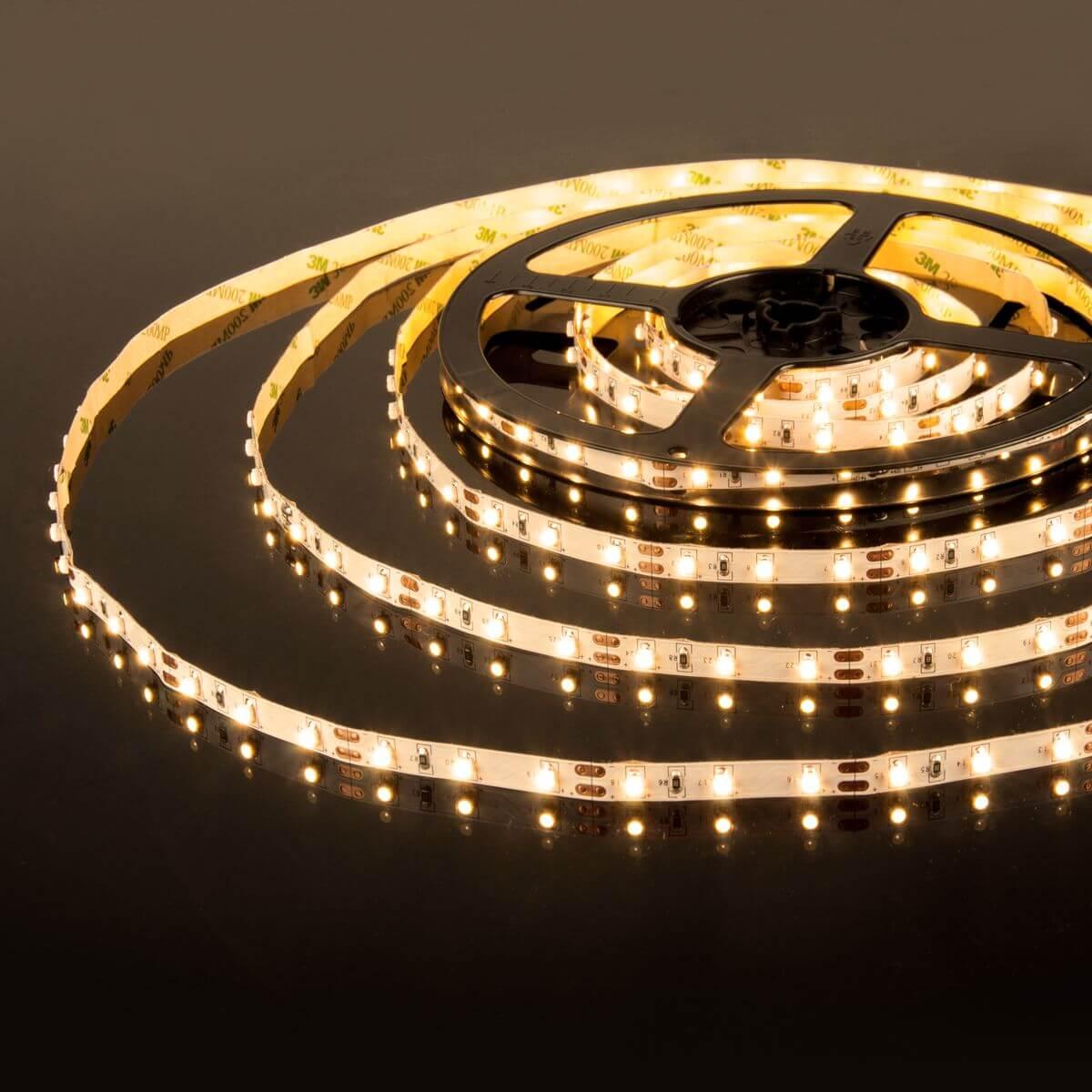 фото светодиодная влагозащищенная лента elektrostandard 9,6w/m 120led/m 2835smd теплый белый 5m a052962 | 220svet.ru