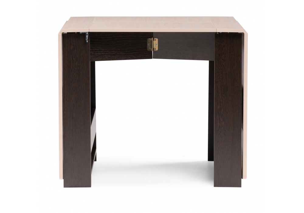 фото стол-книжка woodville клотилд венге / дуб молочный 474293 | 220svet.ru