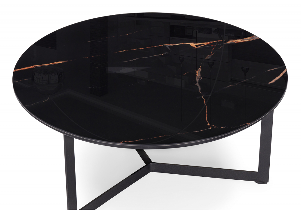 фото журнальный стол woodville роб d-700 обсидиан / черный 553552 | 220svet.ru