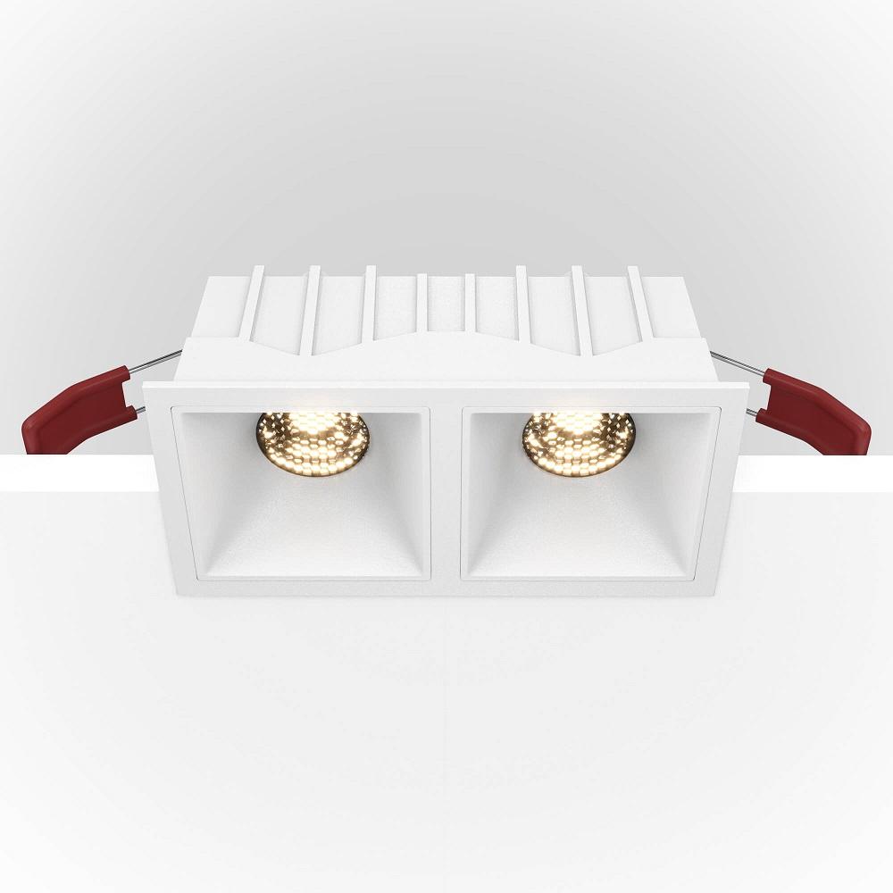 фото встраиваемый светильник maytoni alfa led dl043-02-10w3k-d-sq-w | 220svet.ru