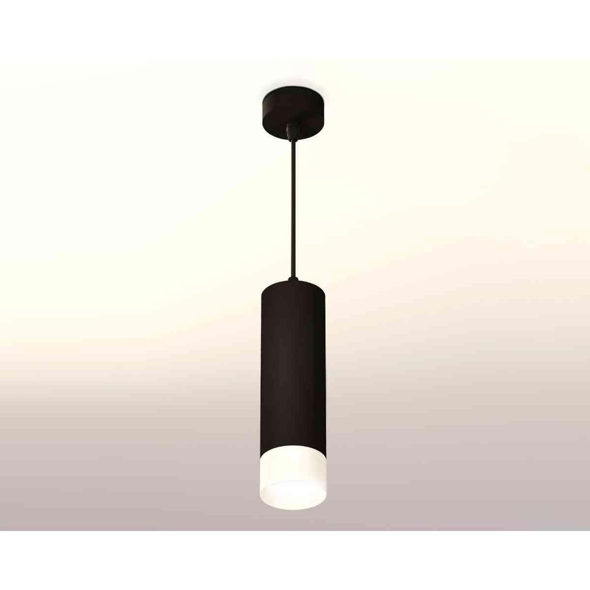 фото комплект подвесного светильника ambrella light techno spot xp7456004 sbk/fr черный песок/белый матовый (a2311, c7456, n7170) | 220svet.ru