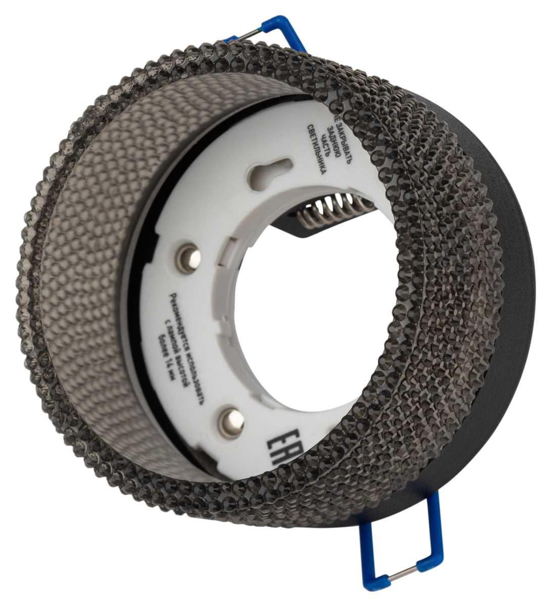 фото светильник встраиваемый эра dk97 bk/bk под лампу gx53 черный б0057459 | 220svet.ru