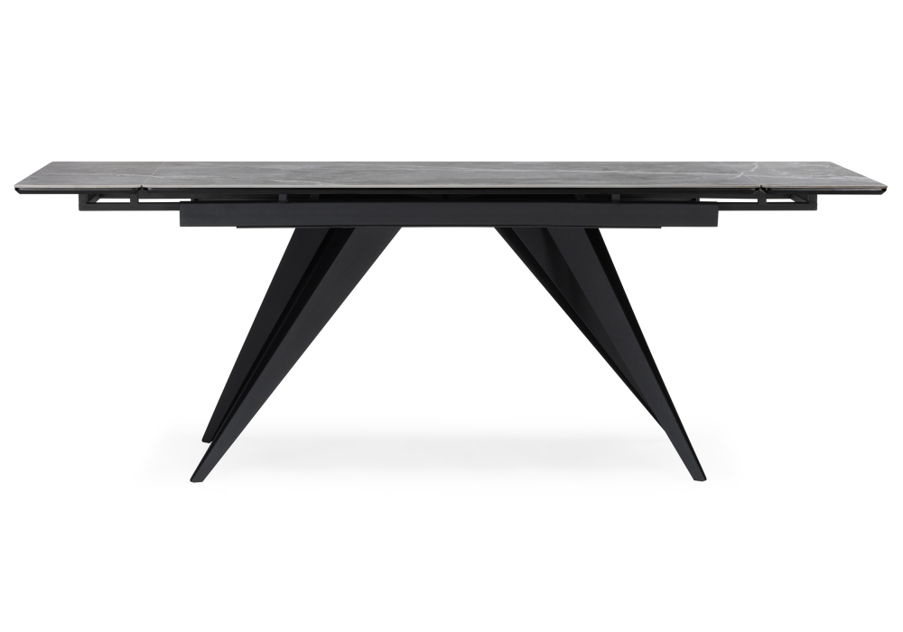 фото керамический стол раскладной woodville дарвин 160(220)х89 серый мрамор  625987 | 220svet.ru