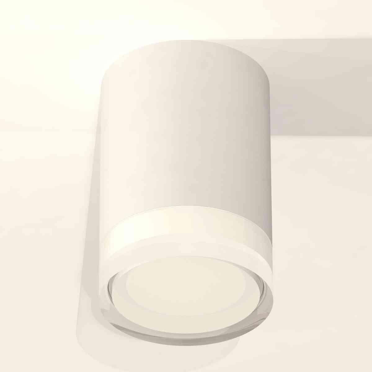 фото комплект накладного светильника ambrella light techno spot xs7421023 swh/fr/cl белый песок/белый матовый/прозрачный (c7421, n7160) | 220svet.ru