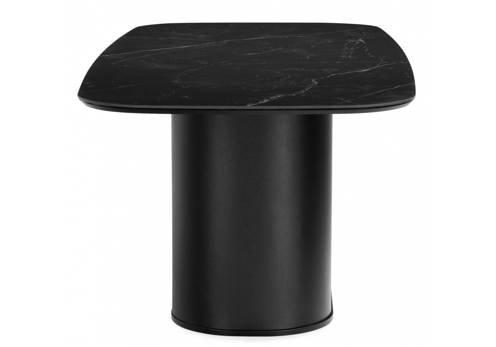 фото керамический стол woodville эллипсо 200х90 shakespeare black / черный 664913 | 220svet.ru