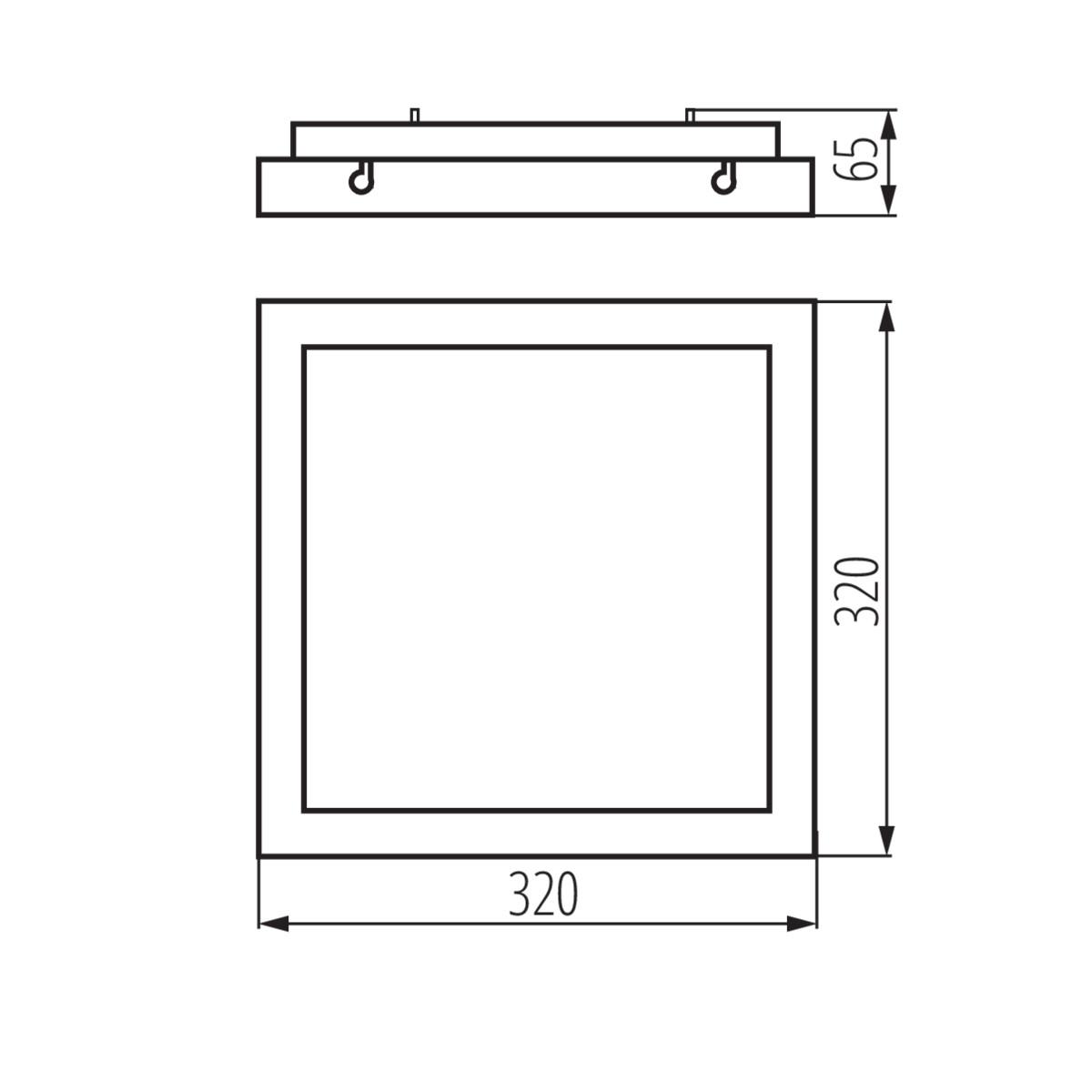 фото потолочный светодиодный светильник kanlux tybia m 25w-nw-se b 24647 | 220svet.ru