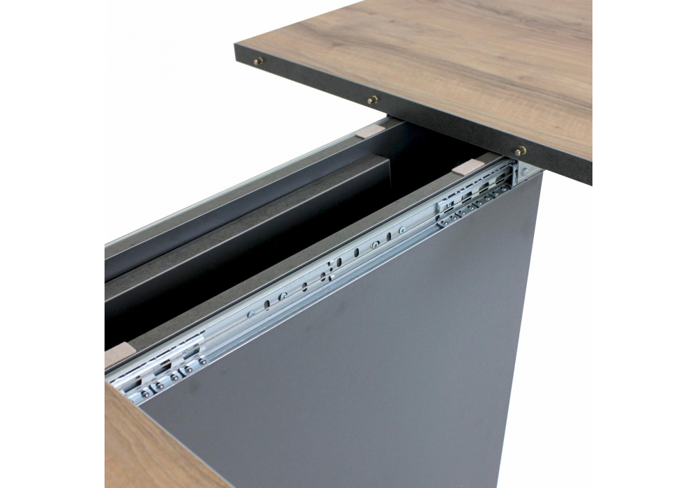 фото стол деревянный раскладной woodville комфорт авелано / графит 608570 | 220svet.ru