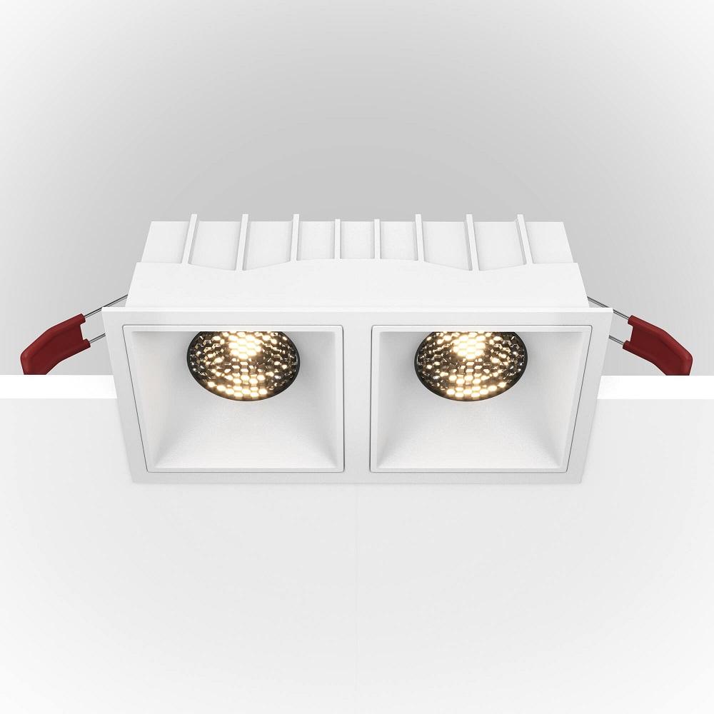 фото встраиваемый светильник maytoni alfa led dl043-02-15w4k-d-sq-w | 220svet.ru