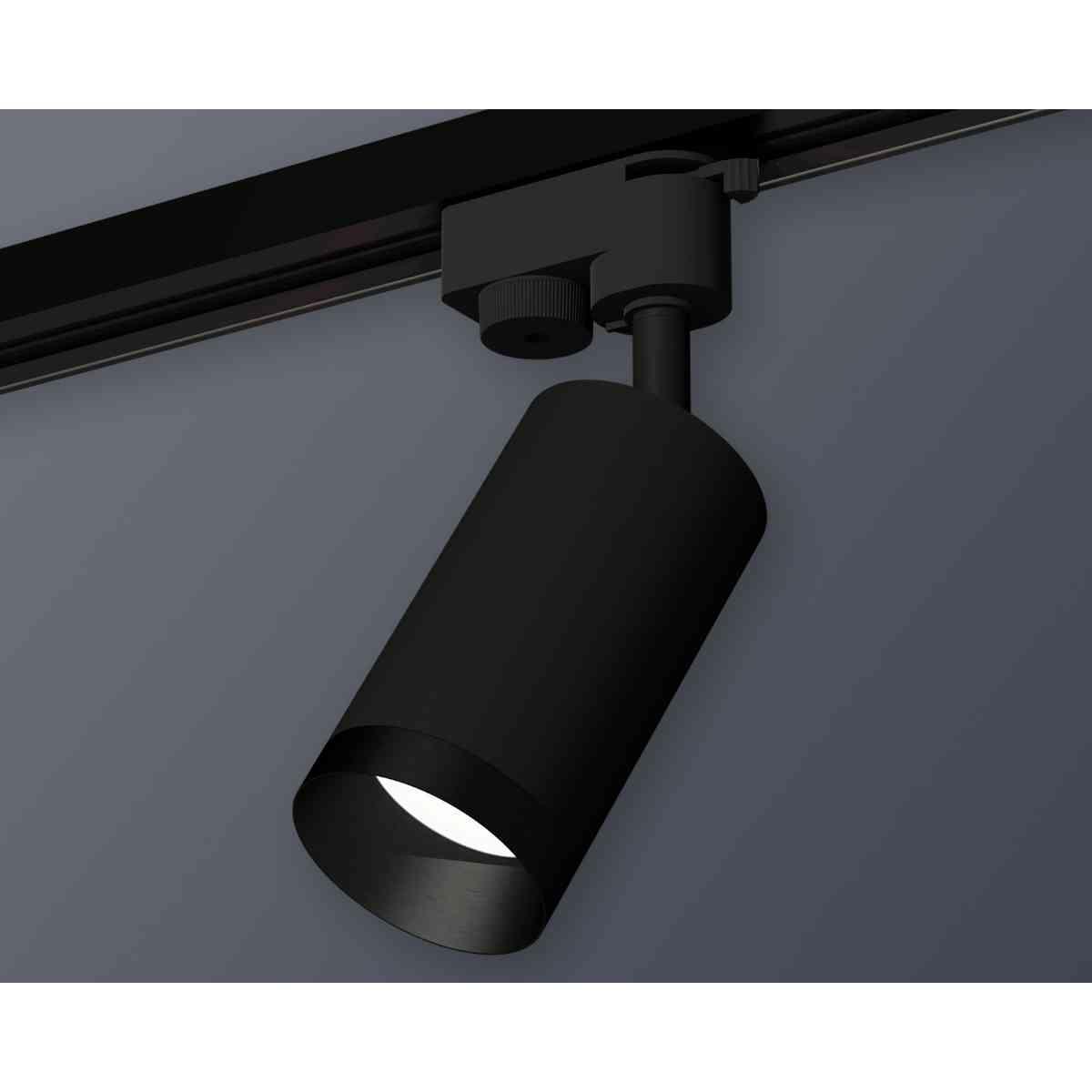 фото комплект трекового светильника ambrella light track system xt6323061 sbk/pbk черный песок/черный полированный (a2521, c6323, n6131) | 220svet.ru