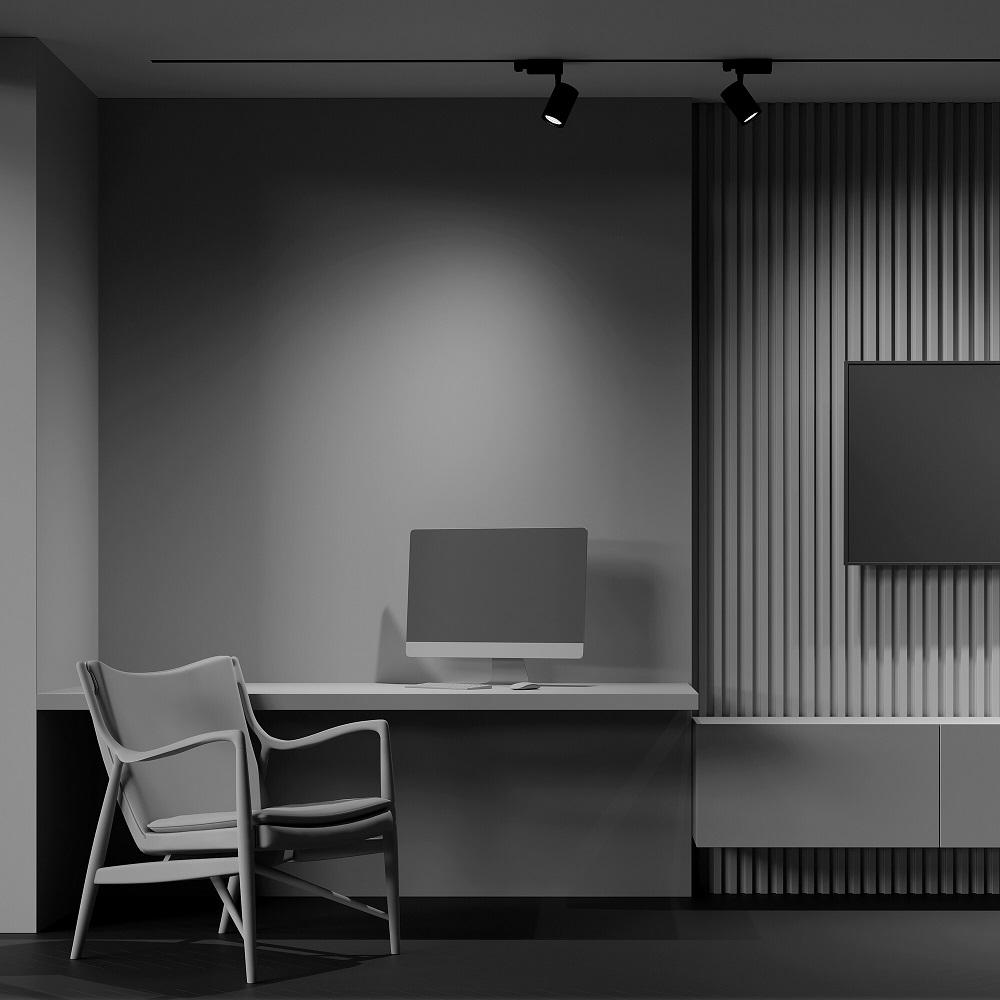 фото трековый светильник maytoni technical tr029-3-10w4k-s-b | 220svet.ru