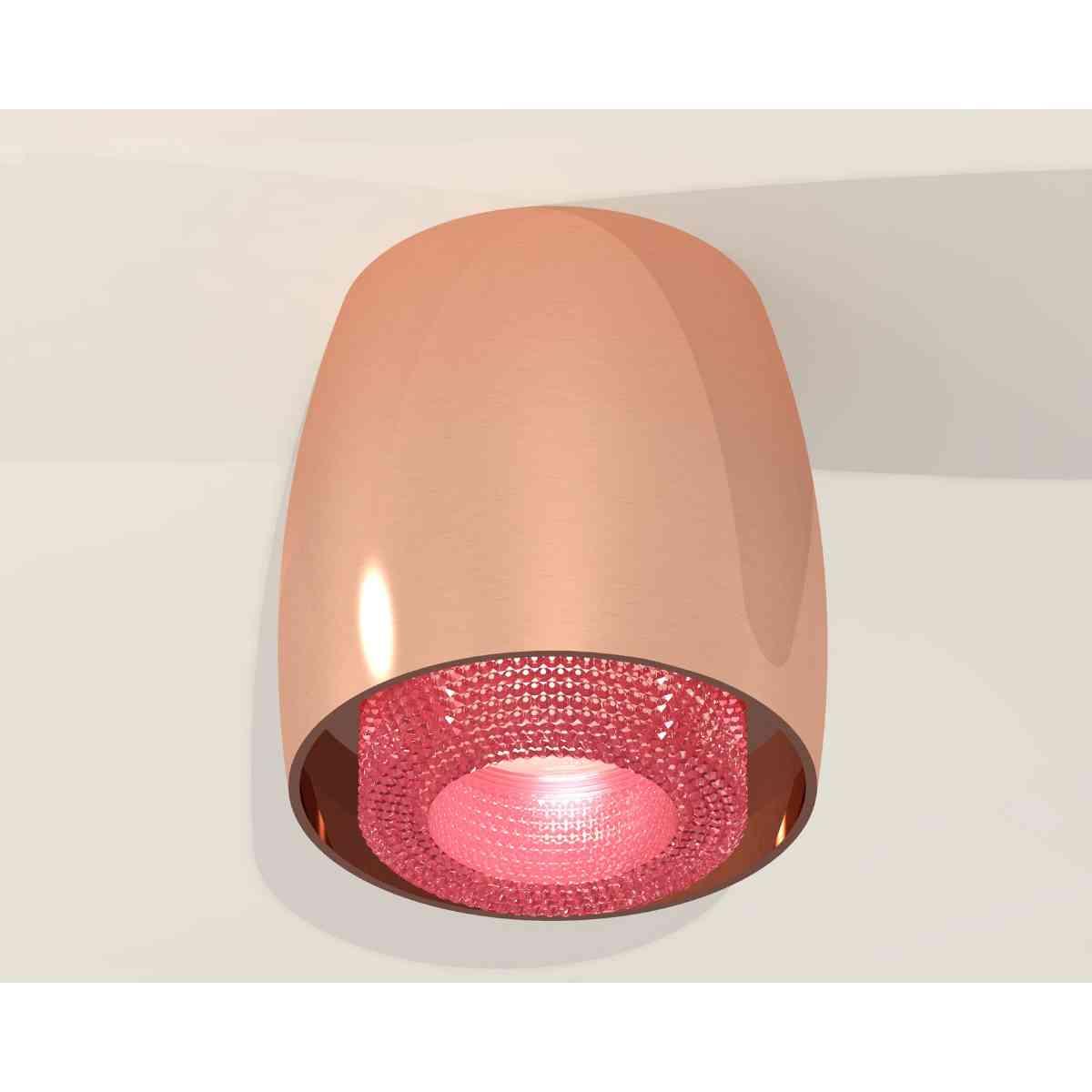 фото комплект накладного светильника ambrella light techno spot xs1144011 ppg/pi золото розовое полированное/розовый (c1144, n7193) | 220svet.ru