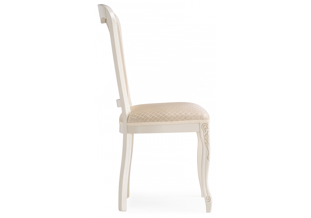 фото стул деревянный woodville клето патина золото / ромб 450685 | 220svet.ru