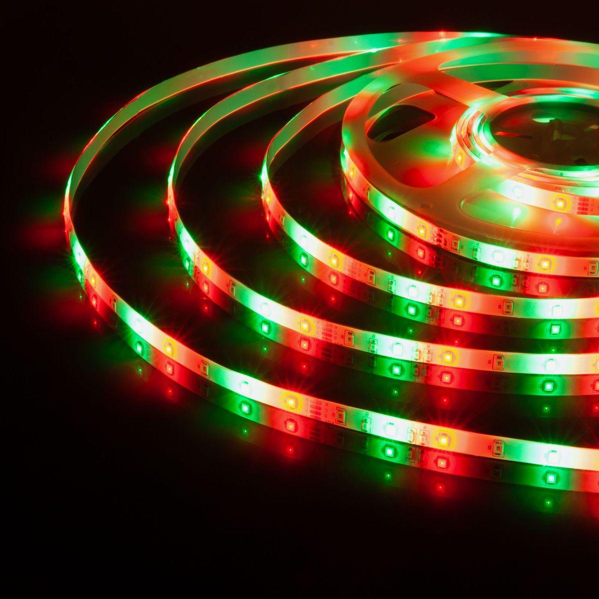 фото светодиодная влагозащищенная лента elektrostandard 4,8w/m 60led/m 2835smd rgb 5m a050579 | 220svet.ru