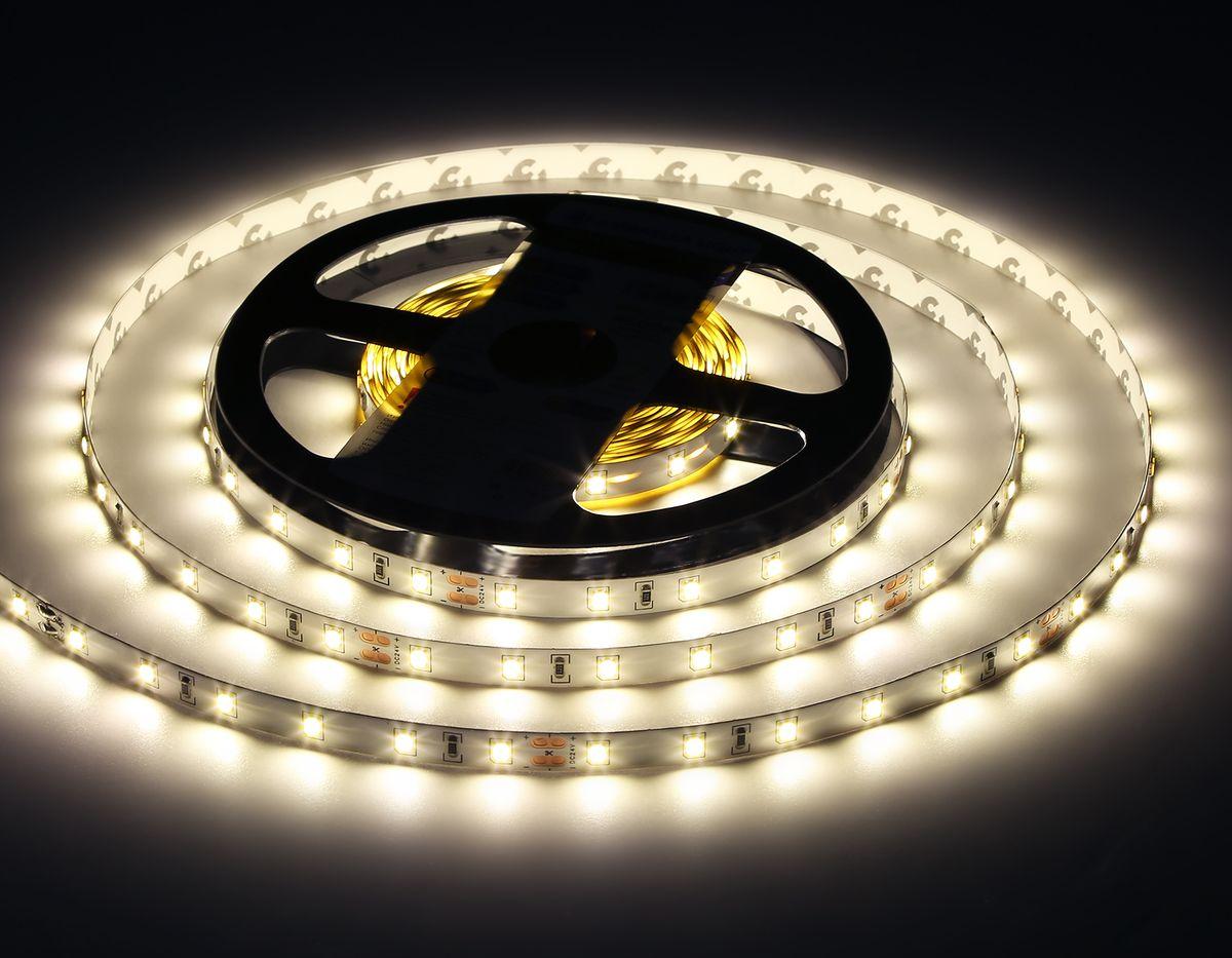 фото светодиодная лента дневной белый ambrella light 6w/m 60led/m 2835smd 4500к 5m gs3002 | 220svet.ru