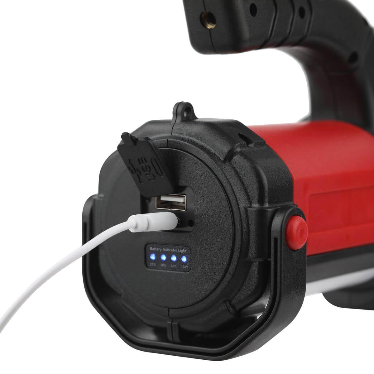 фото фонарь-прожектор светодиодный эра аккумуляторный 730 лм pa-607 б0052745 | 220svet.ru