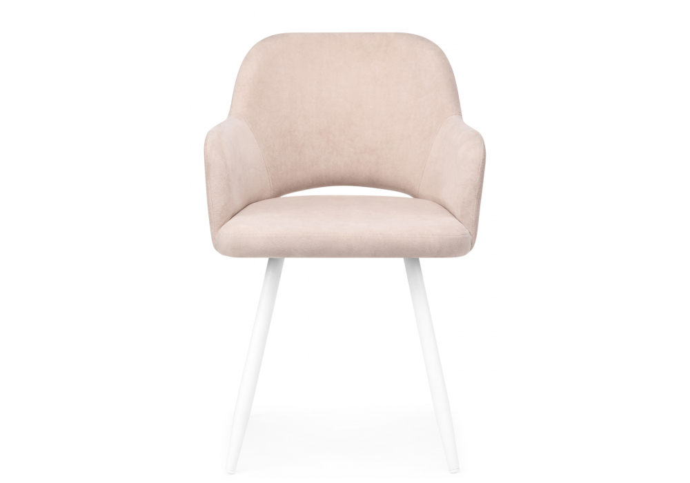 фото стул на металлокаркасе поворотный woodville эолин 360 латте (glory 10) / белый 631704 | 220svet.ru