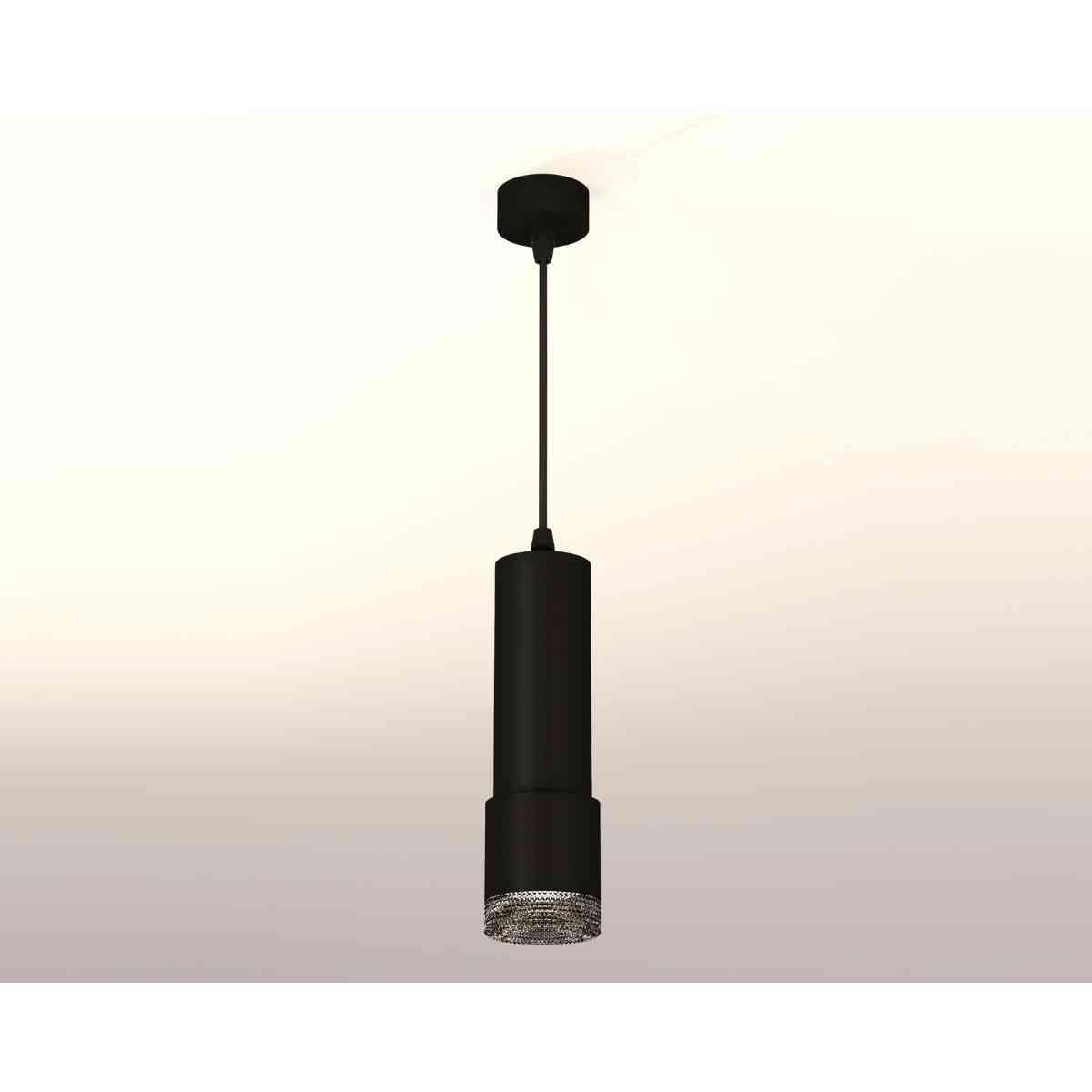 фото комплект подвесного светильника ambrella light xp7402002 sbk/bk черный песок/тонированный (a2302, c6343, a2030, c7402, n7192) | 220svet.ru