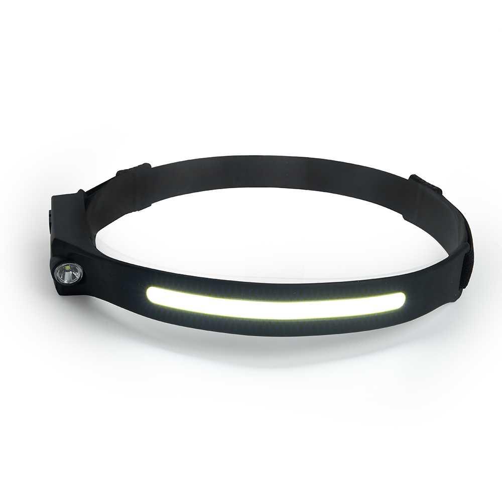 фото налобный светодиодный фонарь feron th2310 аккумуляторный 190х30 400 лм 48525 | 220svet.ru