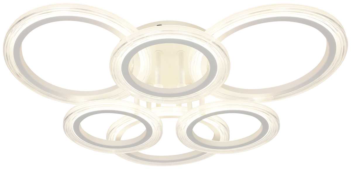 фото светильник потолочный светодиодный эра модерн ring cll-1-90-rc wh б0069749 | 220svet.ru