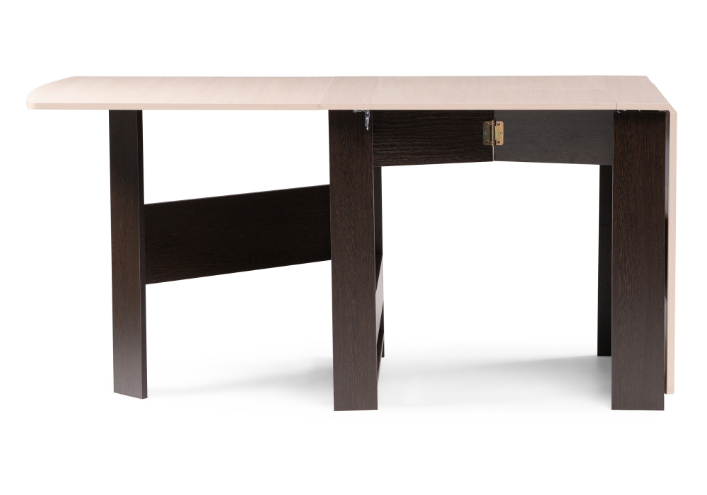 фото стол-книжка woodville клотилд венге / дуб молочный 474293 | 220svet.ru