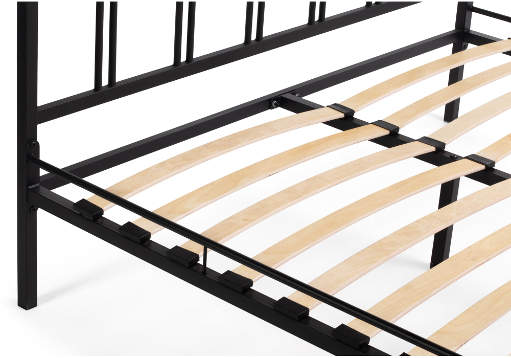 фото кровать woodville рейк 140х200 черная 403025 | 220svet.ru