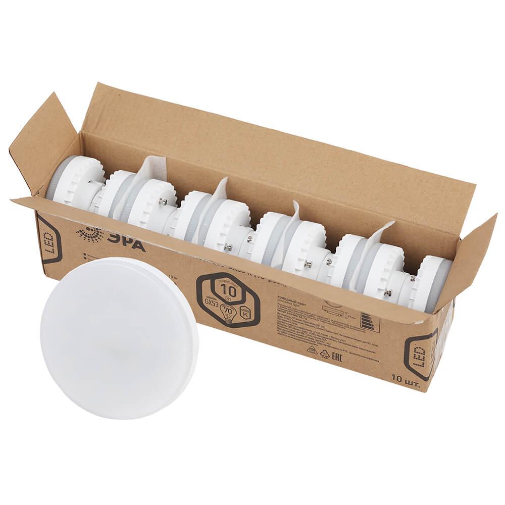 фото лампа светодиодная эра 10w 6500k матовая led gx-10w-865-gx53 r б0045327 | 220svet.ru