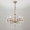 Миниатюра фото подвесная люстра с хрусталем eurosvet elisha 3281/5 бронзовый | 220svet.ru