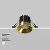 Миниатюра фото встраиваемый точечный светодиодный светильник maytoni round dl058-7w4k-bs | 220svet.ru