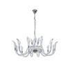 Миниатюра фото подвесная люстра newport 3654+12/c nickel м0070040 | 220svet.ru