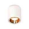 Миниатюра фото комплект накладного светильника ambrella light techno spot xs7722004 swh/pyg белый песок/золото желтое полированное (c7722, n7034) | 220svet.ru