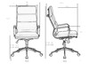 Миниатюра фото офисное кресло для руководителей dobrin arnold lmr-103b_m_el-black-13012 | 220svet.ru