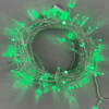 Миниатюра фото гирлянда нить с колпачком 10м зеленая 220в, 100 led, провод прозрачный пвх, ip65 ltc pst100cap-10-2g | 220svet.ru