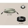 Миниатюра фото комплект встраиваемого светильника ambrella light techno spot xc7623002 sgr/pbk серый песок/черный полированный (c7623, n7011) | 220svet.ru
