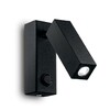 Миниатюра фото светодиодный спот ideal lux page ap square nero | 220svet.ru