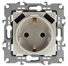 Миниатюра фото розетка эра intro solo schuko p+e 16a 250v со шторками 2хusb шампань 12-4109-04 б0047843 | 220svet.ru