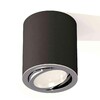 Миниатюра фото комплект накладного светильника ambrella light techno spot xs7422002 sbk/psl черный песок/серебро полированное (c7422, n7003) | 220svet.ru