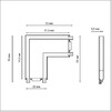 Миниатюра фото соединитель l-образный с токопроводом novotech shino smal 135205 | 220svet.ru