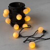 Миниатюра фото гирлянда «шарики» 5м желтая 220в, диаметр шарика 40мм, 20 led, провод черный каучук, ip65 ltc hb20-1-2y | 220svet.ru