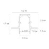Миниатюра фото шинопровод магнитный под гкл arte lamp linea-accessories a473306 3м | 220svet.ru