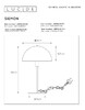 Миниатюра фото настольная лампа lucide siemon 45596/01/33 | 220svet.ru