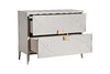 Миниатюра фото комод бежевый 2 ящика garda decor 151sv-000012 | 220svet.ru