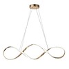 Миниатюра фото подвесной светодиодный светильник escada knot 10236/1led gold | 220svet.ru