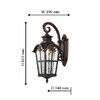 Миниатюра фото уличный настенный светильник favourite bristol 2036-1w | 220svet.ru