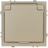 Миниатюра фото розетка эра galaxy 15-2103-04 c заземлением 2p+e schuko со шторками с крышкой 16а-250в ip20 шампань б0070664 | 220svet.ru