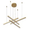 Миниатюра фото подвесной светодиодный светильник indigo paralleli 14017/4p gold v000086l | 220svet.ru