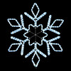 Миниатюра фото светодиодная снежинка "кристалл" ø0,8м синяя, дюралайт на металлическом каркасе, ip65 ltc lc-13092 | 220svet.ru
