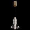 Миниатюра фото подвесной светодиодный светильник crystal lux quasar sp10w led transparent | 220svet.ru