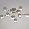 Миниатюра фото люстра reluce 68730-0.3-10 gx53 grey+wood | 220svet.ru