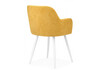 Миниатюра фото стул на металлокаркасе woodville инфини горчичный (ocean 016) / белый 631754 | 220svet.ru